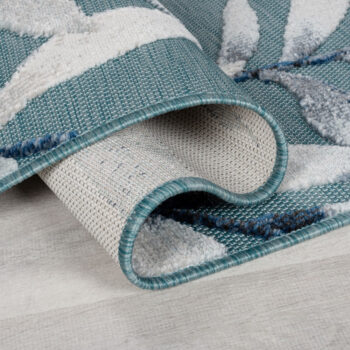 Flair Rugs, Behúň Plaza Willow Blue – na von aj na doma, 80x230, modrá, chodba / predsieň