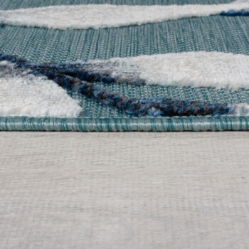 Flair Rugs, Behúň Plaza Willow Blue – na von aj na doma, 80x230, modrá, chodba / predsieň