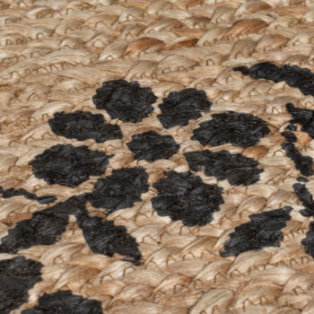 Flair Rugs, Behúň Printed Jute Maisie Natural/Black, 60x230, béžová, chodba / predsieň