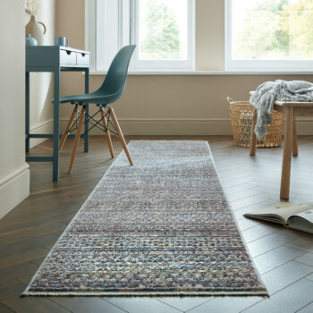 Flair Rugs, Behúň Santiago Camino Blue, 66x300, modrá, obývacia izba