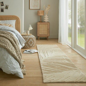 Flair Rugs, Behúň Solace Lino Leaf Natural, 60x230, béžová, chodba / predsieň