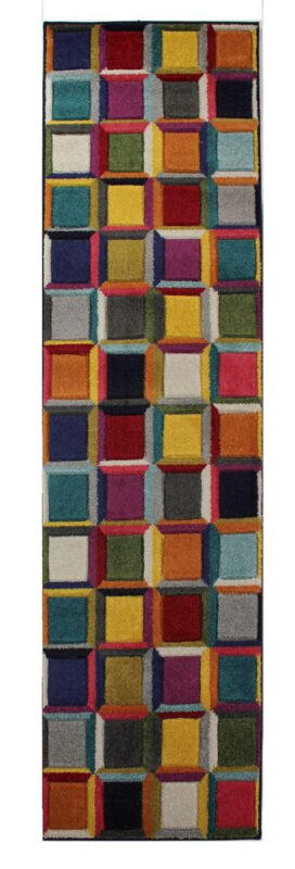 Flair Rugs, Behúň Spectrum Waltz Multi, 66x230, viacfarebná, chodba / predsieň