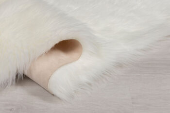 Flair Rugs, DOPREDAJ: 80x150 cm Kusový koberec Faux Fur Sheepskin Ivory, 80x150, biela, obývacia izba