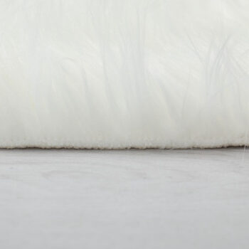 Flair Rugs, DOPREDAJ: 80x150 cm Kusový koberec Faux Fur Sheepskin Ivory, 80x150, biela, obývacia izba