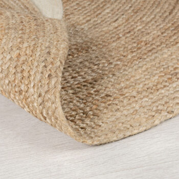 Flair Rugs, Detský koberček Jute Kids Bear Natural, 100x100 (priemer) kruh, hnedá, detská izba