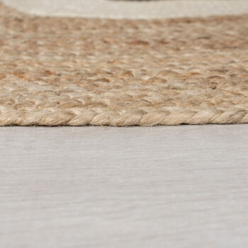 Flair Rugs, Detský koberček Jute Kids Bear Natural, 100x100 (priemer) kruh, hnedá, detská izba