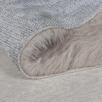 Flair Rugs, Kusový koberec Alpine Faux Fur Soft Grey, 180x290, šedá, obývacia izba