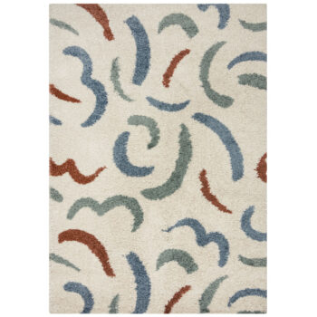 Flair Rugs, Kusový koberec Alta Squiggle Multi, 80x150, viacfarebná, obývacia izba