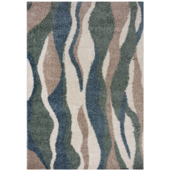 Flair Rugs, Kusový koberec Alta Stream Blue/Green, 80x150, modrá, obývacia izba
