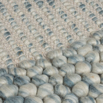 Flair Rugs, Kusový koberec Bobble Wool Blue, 120x170, modrá, obývacia izba