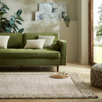 Flair Rugs, Kusový koberec Bobble Wool Green, 120x170, zelená, obývacia izba