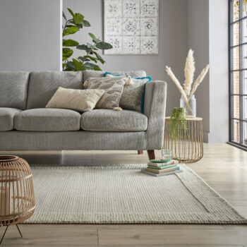 Flair Rugs, Kusový koberec Bobble Wool Ivory, 120x170, biela, obývacia izba
