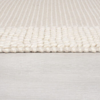 Flair Rugs, Kusový koberec Bobble Wool Ivory, 120x170, biela, obývacia izba