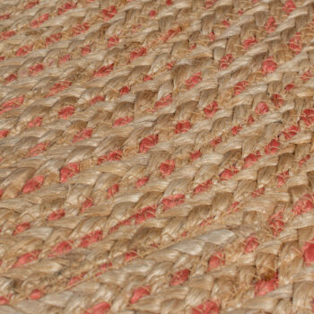 Flair Rugs, Kusový koberec Capri Jute Natural/Coral kruh, 180x180 (priemer) kruh, béžová, chodba / predsieň