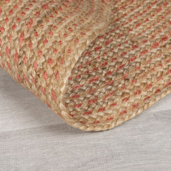 Flair Rugs, Kusový koberec Capri Jute Natural/Coral kruh, 180x180 (priemer) kruh, béžová, chodba / predsieň