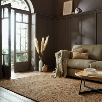 Flair Rugs, Kusový koberec Chunky Jute Sol Natural, 60x150, hnedá, chodba / predsieň