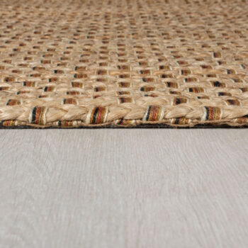 Flair Rugs, Kusový koberec Chunky Jute Sol Natural, 60x150, hnedá, chodba / predsieň