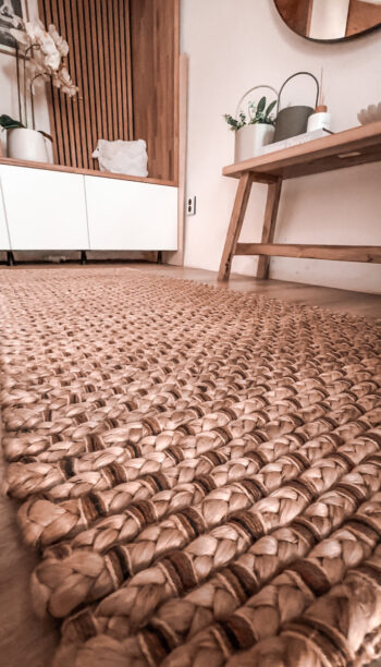 Flair Rugs, Kusový koberec Chunky Jute Sol Natural, 60x150, hnedá, chodba / predsieň