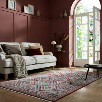 Flair Rugs, Kusový koberec Cooper Babylon Traditional Red, 120x170, červená, obývacia izba