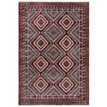 Flair Rugs, Kusový koberec Cooper Babylon Traditional Red, 120x170, červená, obývacia izba