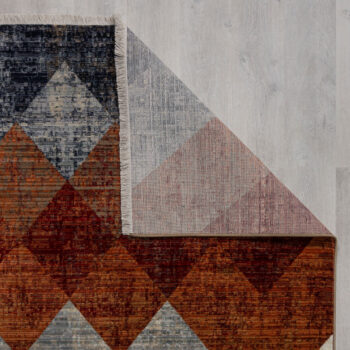 Flair Rugs, Kusový koberec Cooper Bradley Geo Red, 80x150, hnedá, obývacia izba