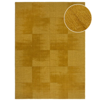 Flair Rugs, Kusový koberec Demi Check Ombre Yellow, 200x290, žltá, obývacia izba