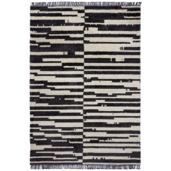 Flair Rugs, Kusový koberec Domino Lina Berber Monochrome, 120x170, šedá, obývacia izba