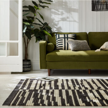 Flair Rugs, Kusový koberec Domino Lina Berber Monochrome, 160x230, šedá, obývacia izba