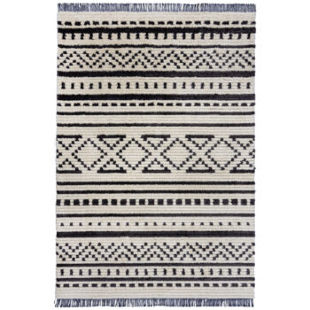 Flair Rugs, Kusový koberec Domino Sabri Berber Monochrome, 120x170, šedá, obývacia izba