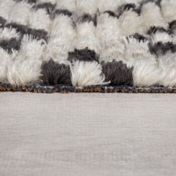 Flair Rugs, Kusový koberec Domino Sabri Berber Monochrome, 120x170, šedá, obývacia izba