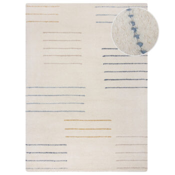 Flair Rugs, Kusový koberec Dottie Geometric Blue/Multi, 160x230, biela, obývacia izba