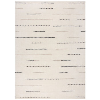 Flair Rugs, Kusový koberec Dottie Linear Black/White, 120x170, biela, obývacia izba