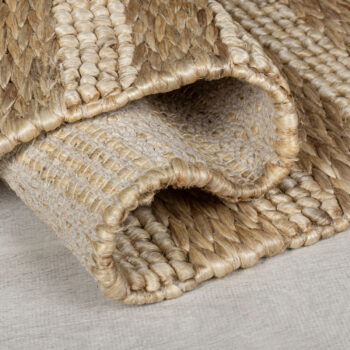 Flair Rugs, Kusový koberec Drew Braid Stripe Natural, 160x230, béžová, chodba / predsieň