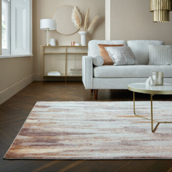 Flair Rugs, Kusový koberec Eris Gleam Gold, 80x150, béžová, obývacia izba
