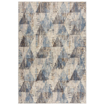 Flair Rugs, Kusový koberec Fuse Marly Geo Blue, 120x170, viacfarebná, obývacia izba