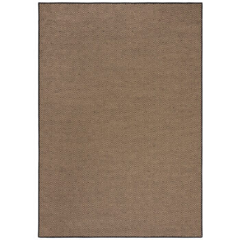 Flair Rugs, Kusový koberec Geometric Jute Black, 120x170, béžová, chodba / predsieň