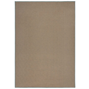 Flair Rugs, Kusový koberec Geometric Jute Blue, 120x170, béžová, chodba / predsieň