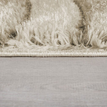 Flair Rugs, Kusový koberec Indulgence Velvet Carved Natural, 80x150, béžová, obývacia izba