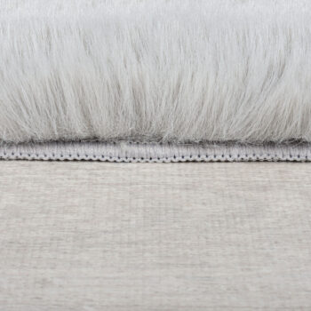 Flair Rugs, Kusový koberec Ivy Faux Fur Grey, 120x170, šedá, obývacia izba