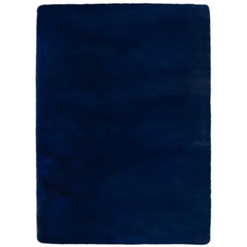 Flair Rugs, Kusový koberec Ivy Faux Fur Navy, 120x170, modrá, obývacia izba