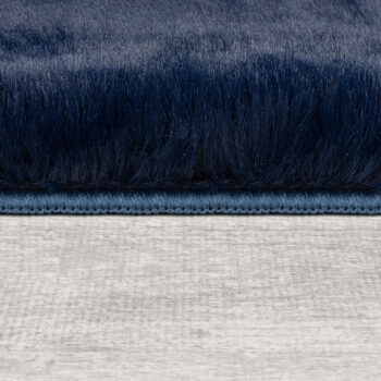 Flair Rugs, Kusový koberec Ivy Faux Fur Navy, 200x290, modrá, obývacia izba