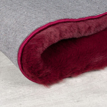 Flair Rugs, Kusový koberec Ivy Faux Fur Red, 160x230, červená, obývacia izba