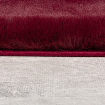 Flair Rugs, Kusový koberec Ivy Faux Fur Red, 160x230, červená, obývacia izba