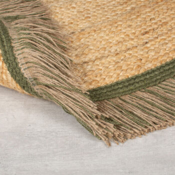 Flair Rugs, Kusový koberec Kahana Green kruh, 180x180 (priemer) kruh, zelená, chodba / predsieň