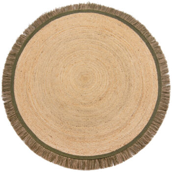 Flair Rugs, Kusový koberec Kahana Green kruh, 180x180 (priemer) kruh, zelená, chodba / predsieň