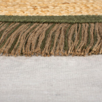 Flair Rugs, Kusový koberec Kahana Green kruh, 180x180 (priemer) kruh, zelená, chodba / predsieň