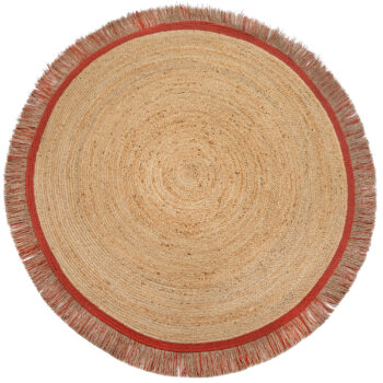 Flair Rugs, Kusový koberec Kahana Terracotta kruh, 180x180 (priemer) kruh, oranžová, chodba / predsieň