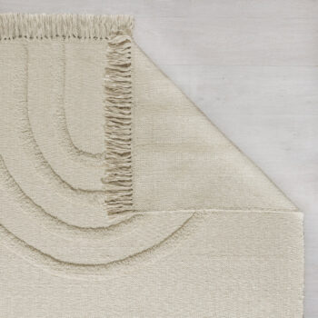 Flair Rugs, Kusový koberec Kaia Anais Rainbow Natural, 60x110, biela, detská izba