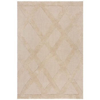 Flair Rugs, Kusový koberec Kaia Tessa Diamond Natural, 80x150, béžová, obývacia izba