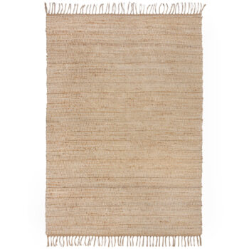 Flair Rugs, Kusový koberec Levi Chenille Jute Natural, 120x170, béžová, obývacia izba
